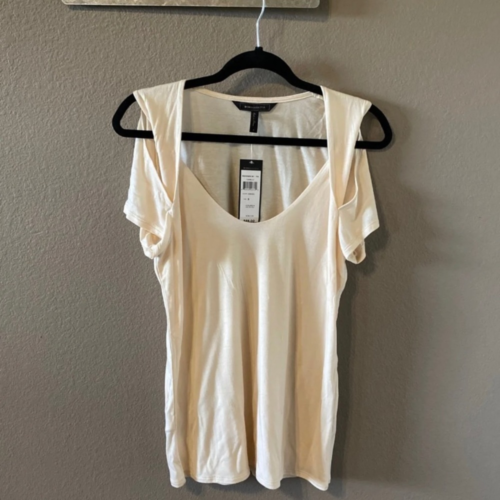 BCBGMAXAZRIA Louella Cold-Shoulder Top